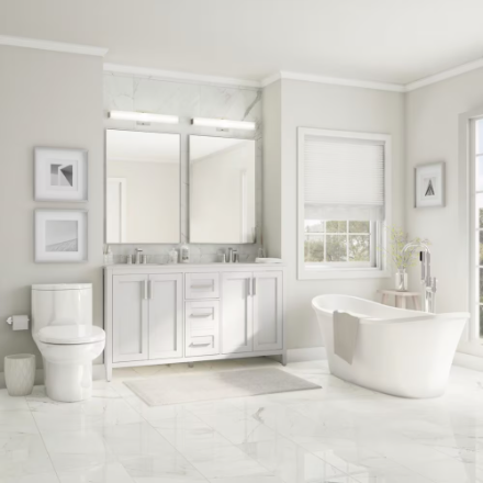 Ove Decors Riley 60-inch Freestanding Tub in White