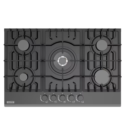 Empava Built-In 30-inch Gas Stove Cooktop with 5 Italy SABAF Burners in Black Tempered Glass