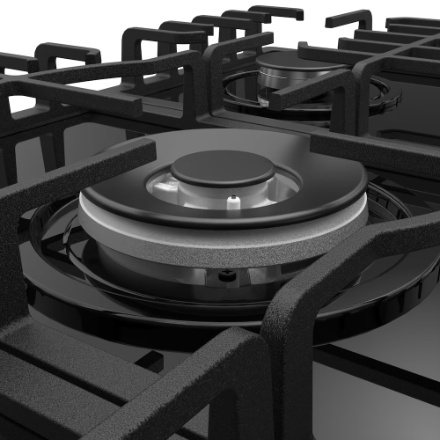 Empava Built-In 30-inch Gas Stove Cooktop with 5 Italy SABAF Burners in Black Tempered Glass
