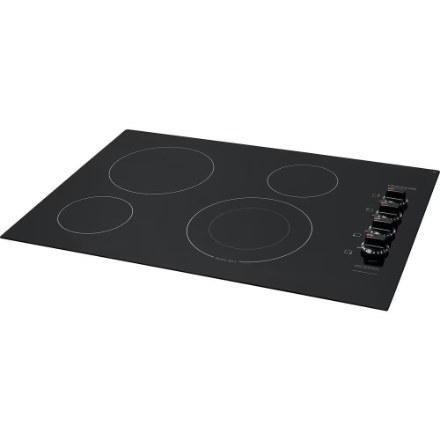 Frigidaire 30-inch Radiant Electric Cooktop in Black with 4 Elements including Quick Boil