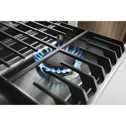 KitchenAid 36-inch Downdraft Gas Cooktop with 5 Burners in Stainless Steel