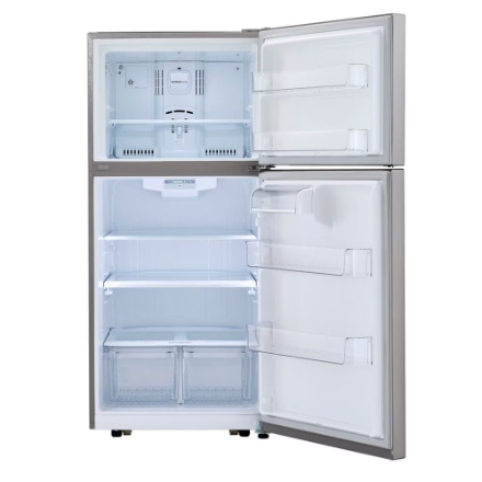 LG Electronics 30-inch W 20 cu. ft. Top Freezer Refrigerator with Multi-Air Flow in Stainless Steel - ENERGY STAR®