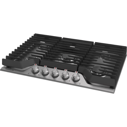 My Store Frigidaire Gallery 30-inch Gas Cooktop in Stainless Steel with 5 Burners including Quick Boil