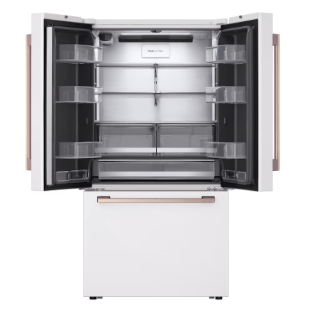 My Store LG STUDIO 36-inch W 27 cu. ft. Counter-Depth MAX French Door Refrigerator in White Essence