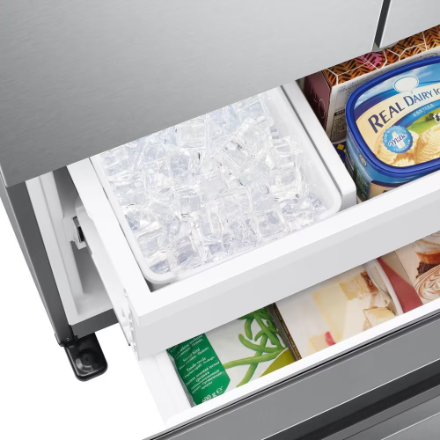 Samsung 33-inch W 18 cu. ft. Smart 3-Door French Door Refrigerator in Stainless Steel, Counter Depth - ENERGY STAR®