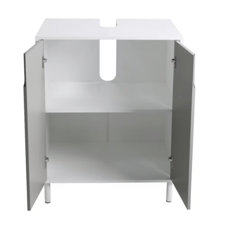 The Home Delight A&E Bath and Shower Bella 24-inch Vanity in Grey with White Rectangle Basin