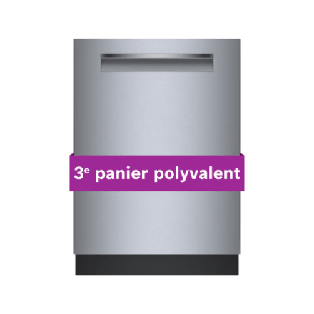 The Home Delight Bosch 500 Series 24-Inch Smart Built-In Dishwasher with Home Connect, Third Rack, AutoAir, SS 44 dBA - ENERGY STAR