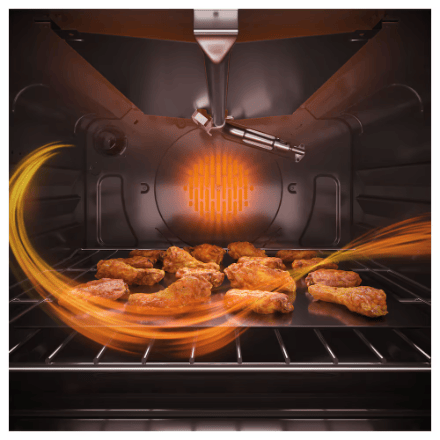 The Home Delight GE 30 -inch Slide-in Gas Range with No Preheat Air Fry Fingerprint Resistant in Stainless Steel
