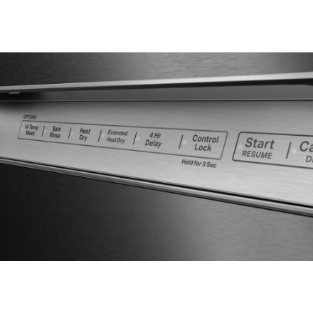 The Home Delight KitchenAid 24-inch Front Control Dishwasher in PrintShield Stainless with Stainless Steel Tub and ProWash Cycle - ENERGY STAR