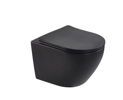 3012 Wall Hung Toilet Black and 3020 Wall Hung Toilet White