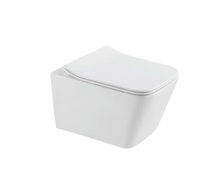 3012 Wall Hung Toilet Black and 3020 Wall Hung Toilet White