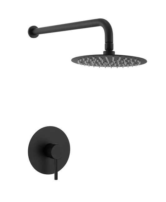 AS004-B Black shower faucet with showerhead