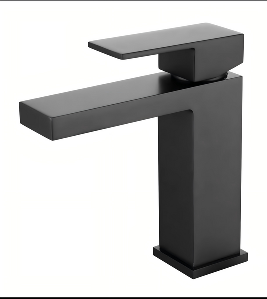 BF003-B Matte black finish single-hole bathroom faucet