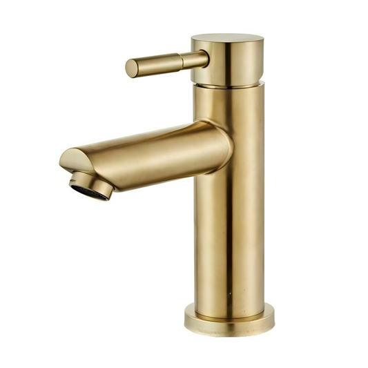BF005-G Satin gold classic single-hole vessel sink faucet