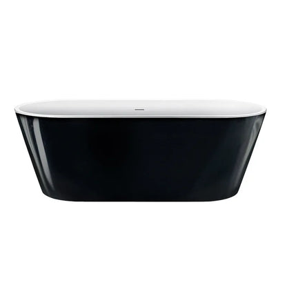 LAYLA 60" Black freestanding bathtub