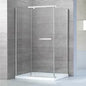 42" Shower door with 34" side panel