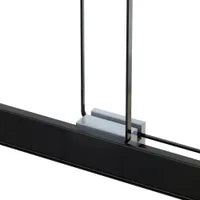 60" Sliding shower door with matte black frame