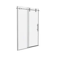 60" Matte black sliding shower door