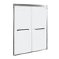 54" Chrome bypass sliding shower door