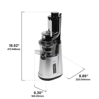 Omega Wide Mouth Cold Press Slow Juicer with Anti-Clog