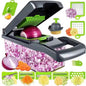 Multifunctional 16-in-1 Vegetable Chopper with Container, Onion Chopper, Egg Separator, (Chops, Slices, Spiralizes & More)