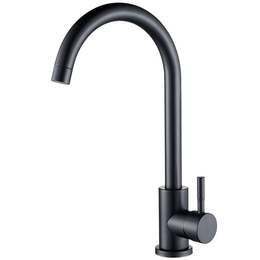 SK001-B Matte black pull-down kitchen faucet