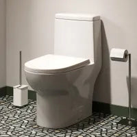 One-piece toilet with elongated bowl GRAHAM