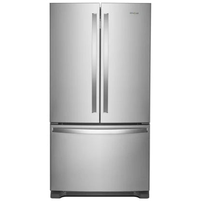 Whirlpool 36-inch W 20 cu.ft. French Door Refrigerator in Fingerprint Resistant Stainless Steel, Full Depth