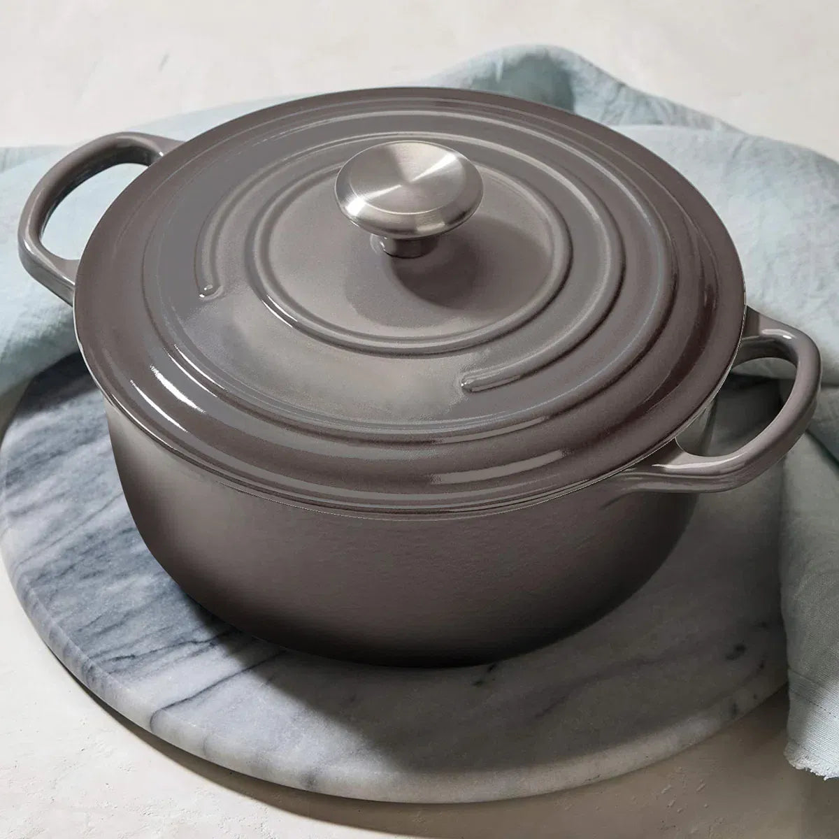 CAAB Home Delight 11 Pieces Cast Iron Enameled Cookware Set