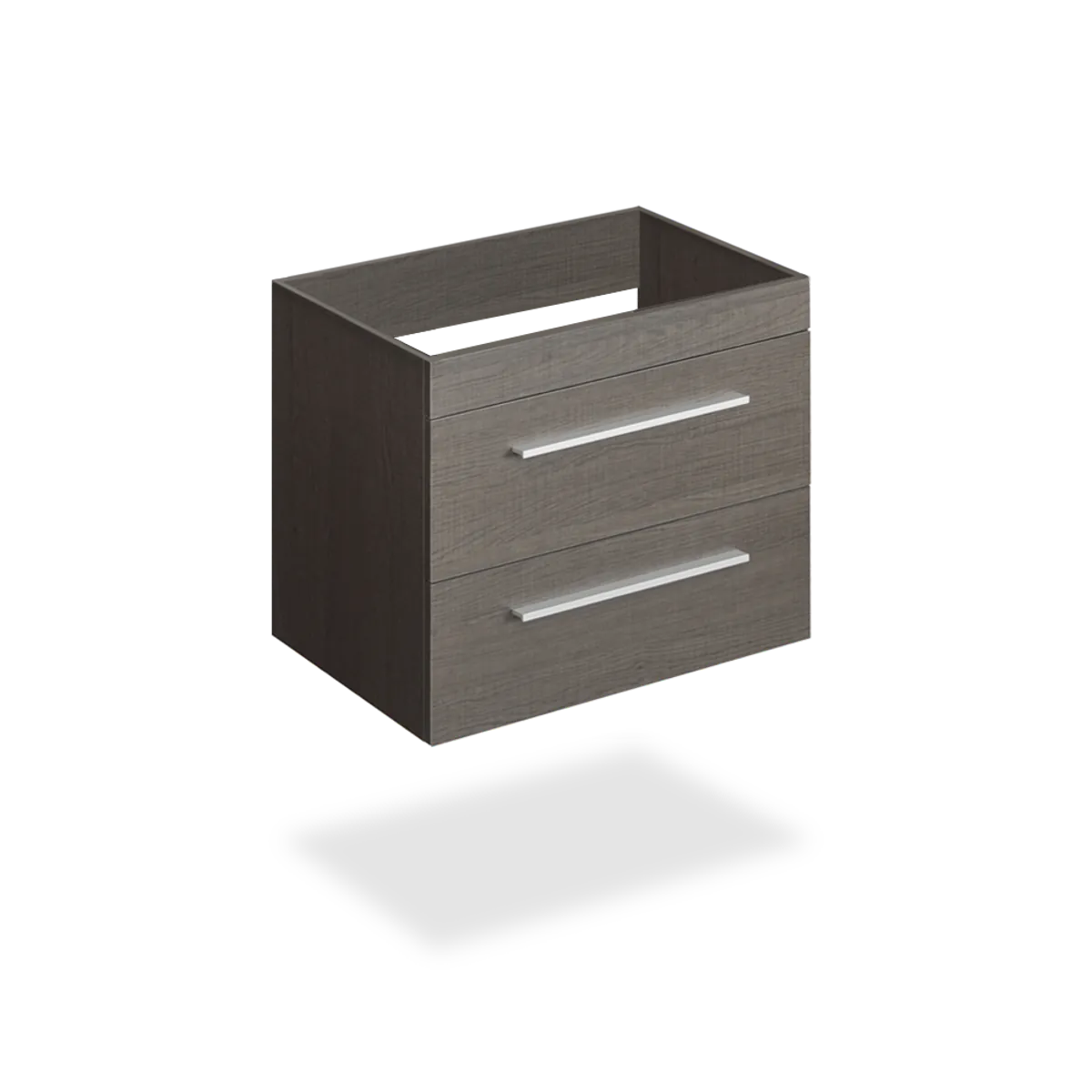 CAAB Home Delight 24" Grey oak finish wall vanity with 2 drawers
