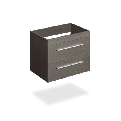 CAAB Home Delight 24" Grey oak finish wall vanity with 2 drawers