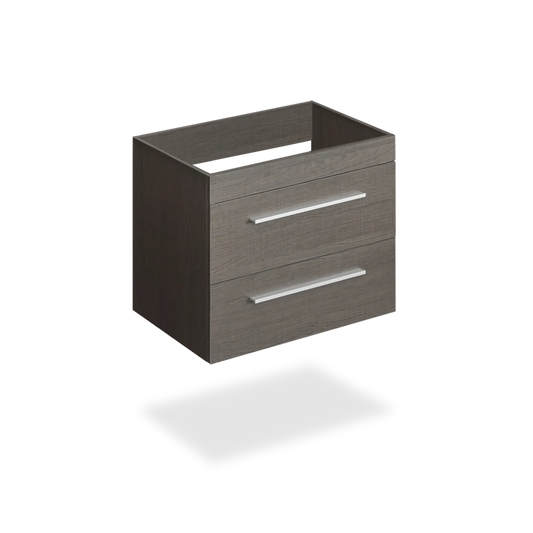 CAAB Home Delight 24" Grey oak finish wall vanity with 2 drawers