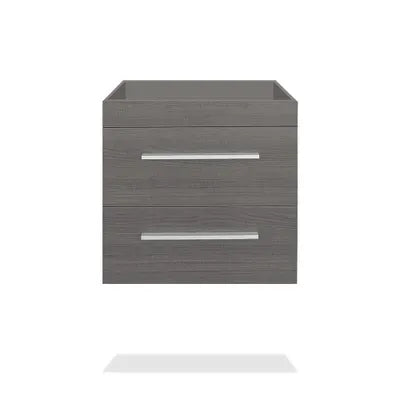 CAAB Home Delight 24" Grey oak finish wall vanity with 2 drawers