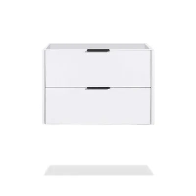 CAAB Home Delight 32" Glossy white wall vanity with 2 drawers