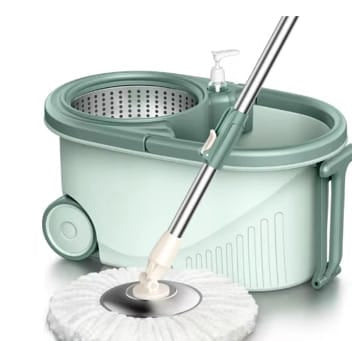 CAAB Home Delight 360 Rotating Mop + Bucket- Multicolor