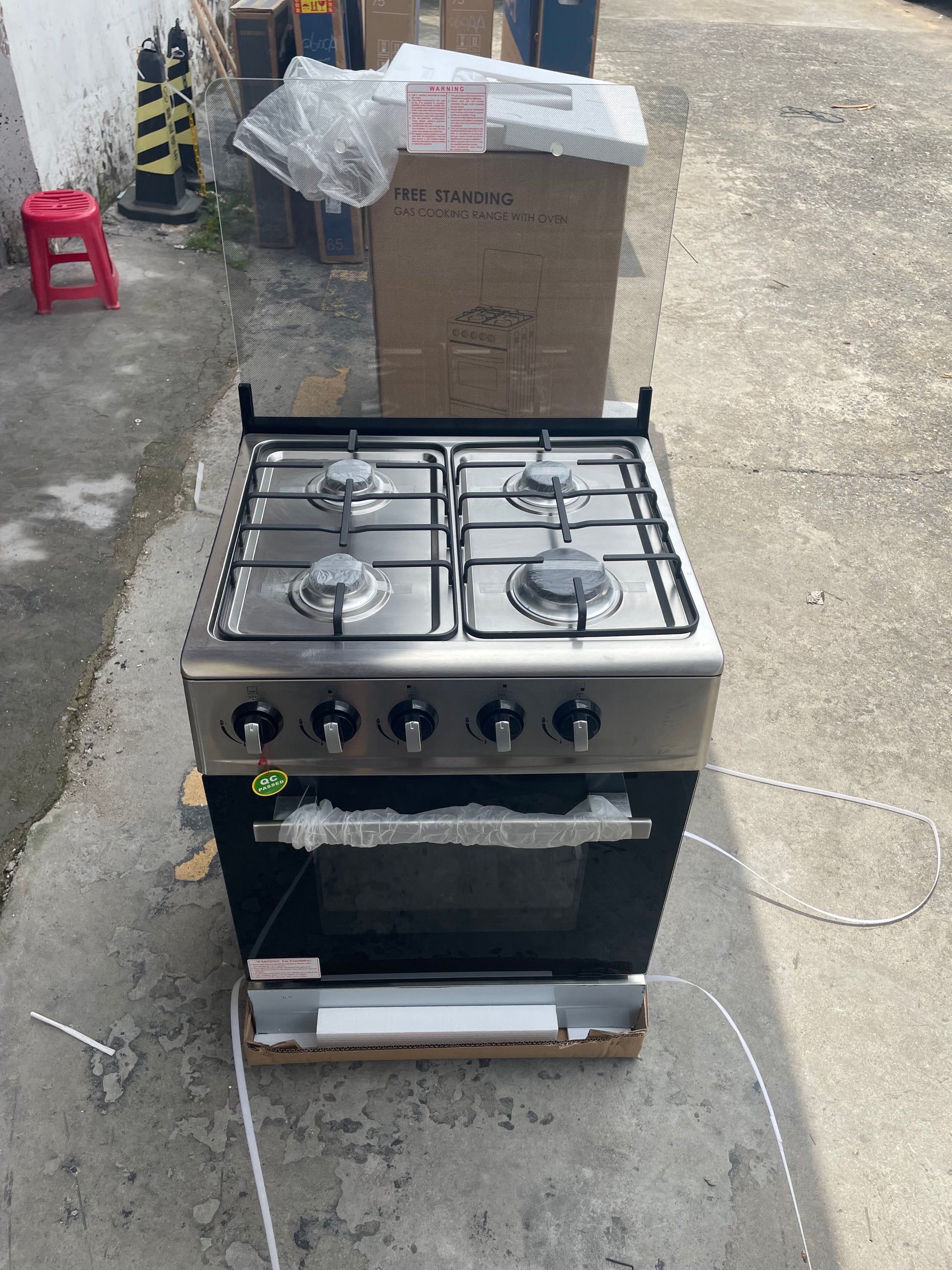 CAAB Home Delight 600MM Free-Standing Gas Range with Precise Simmer Burner Broil drawer Oven in Stainless Steel