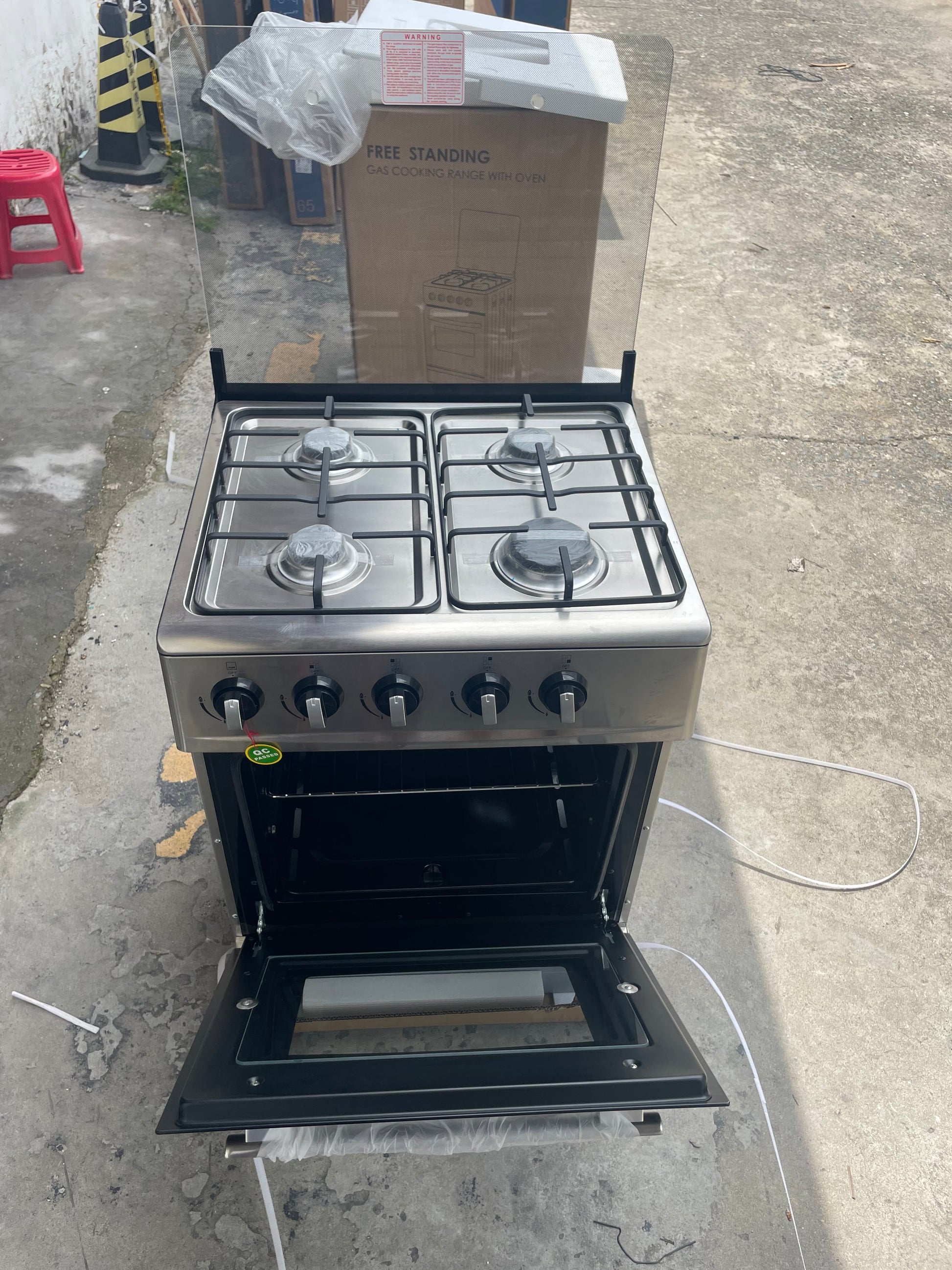 CAAB Home Delight 600MM Free-Standing Gas Range with Precise Simmer Burner Broil drawer Oven in Stainless Steel