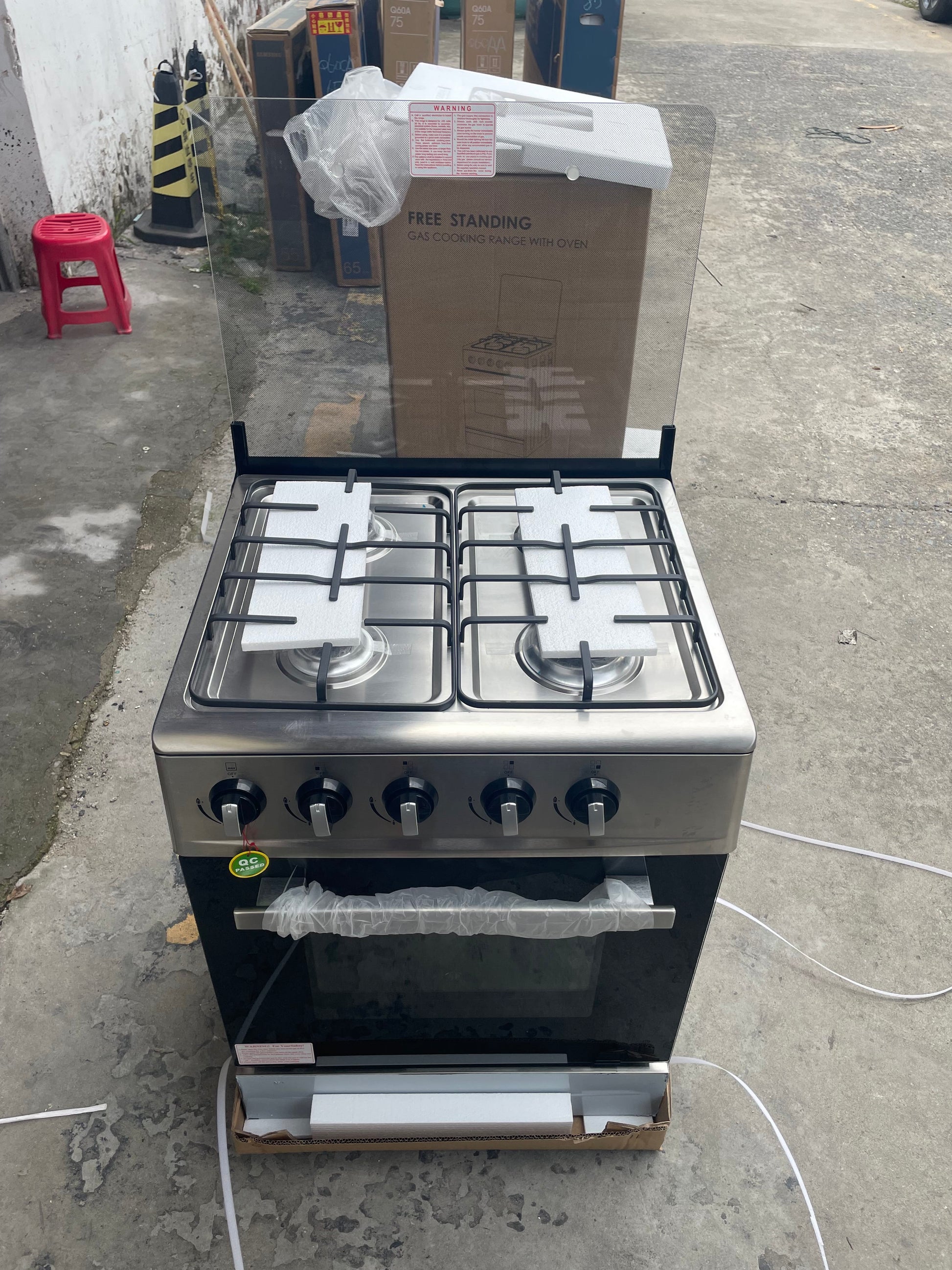 CAAB Home Delight 600MM Free-Standing Gas Range with Precise Simmer Burner Broil drawer Oven in Stainless Steel