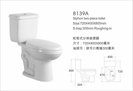 CAAB Home Delight 8139A Two Piece Toilet