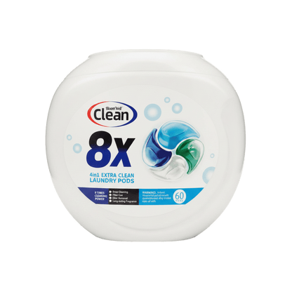 CAAB Home Delight Bloom Well Clean 8X Laundry Pods | 4-in-1 Deep Clean, Odor Removal & Fiber Care | 60 Count