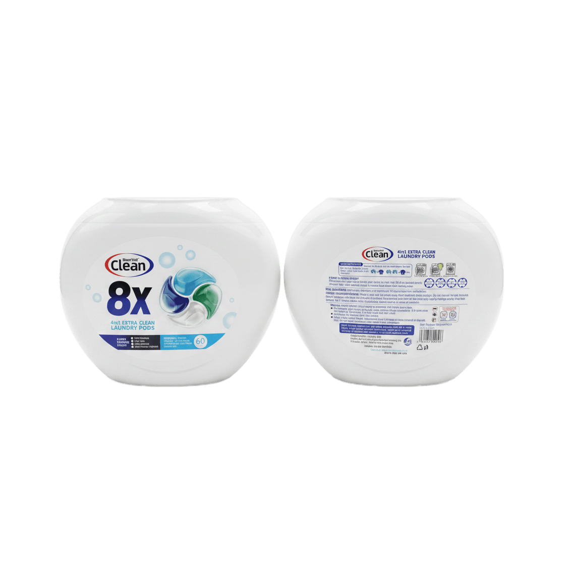 CAAB Home Delight Bloom Well Clean 8X Laundry Pods | 4-in-1 Deep Clean, Odor Removal & Fiber Care | 60 Count