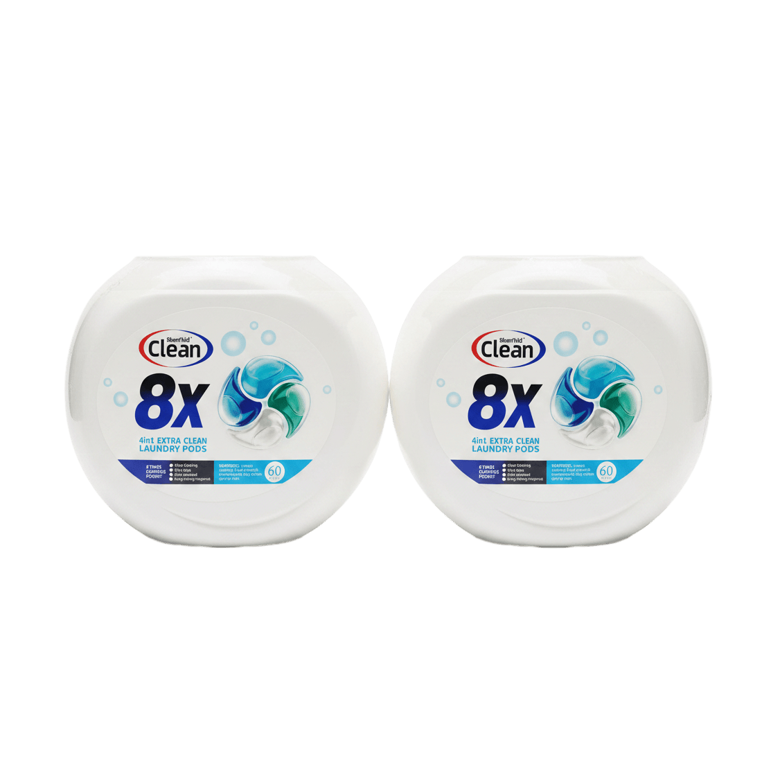 CAAB Home Delight Bloom Well Clean 8X Laundry Pods | 4-in-1 Deep Clean, Odor Removal & Fiber Care | 60 Count