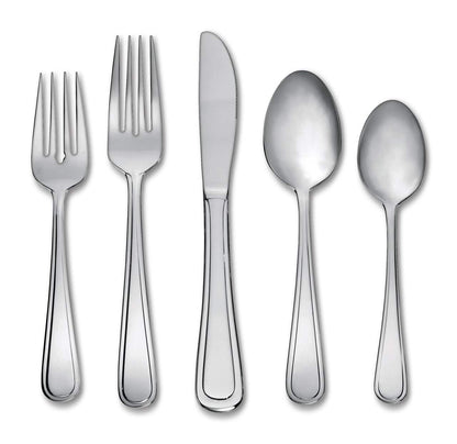 CAAB Home Delight CANVAS Madison 50pc Stainless Steel Flatware Set, Serves 10