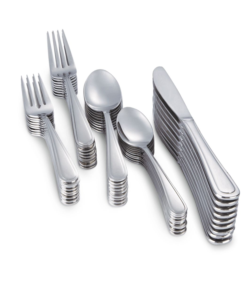 CAAB Home Delight CANVAS Madison 50pc Stainless Steel Flatware Set, Serves 10
