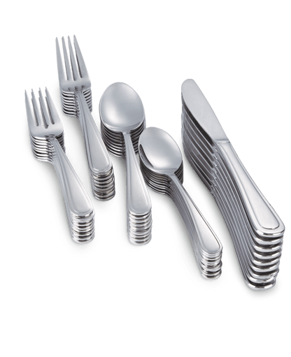CAAB Home Delight CANVAS Madison 50pc Stainless Steel Flatware Set, Serves 10
