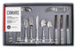 CAAB Home Delight CANVAS Madison 50pc Stainless Steel Flatware Set, Serves 10