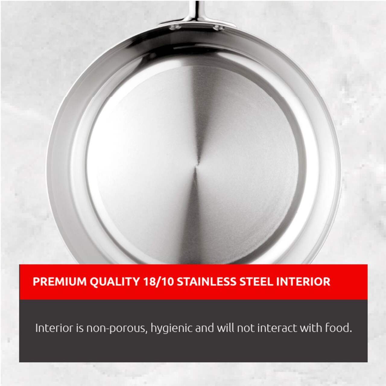CAAB Home Delight Lagostina 3-Ply Commercial Clad Stainless Steel Cookware Set & Oven Safe, 12-pc
