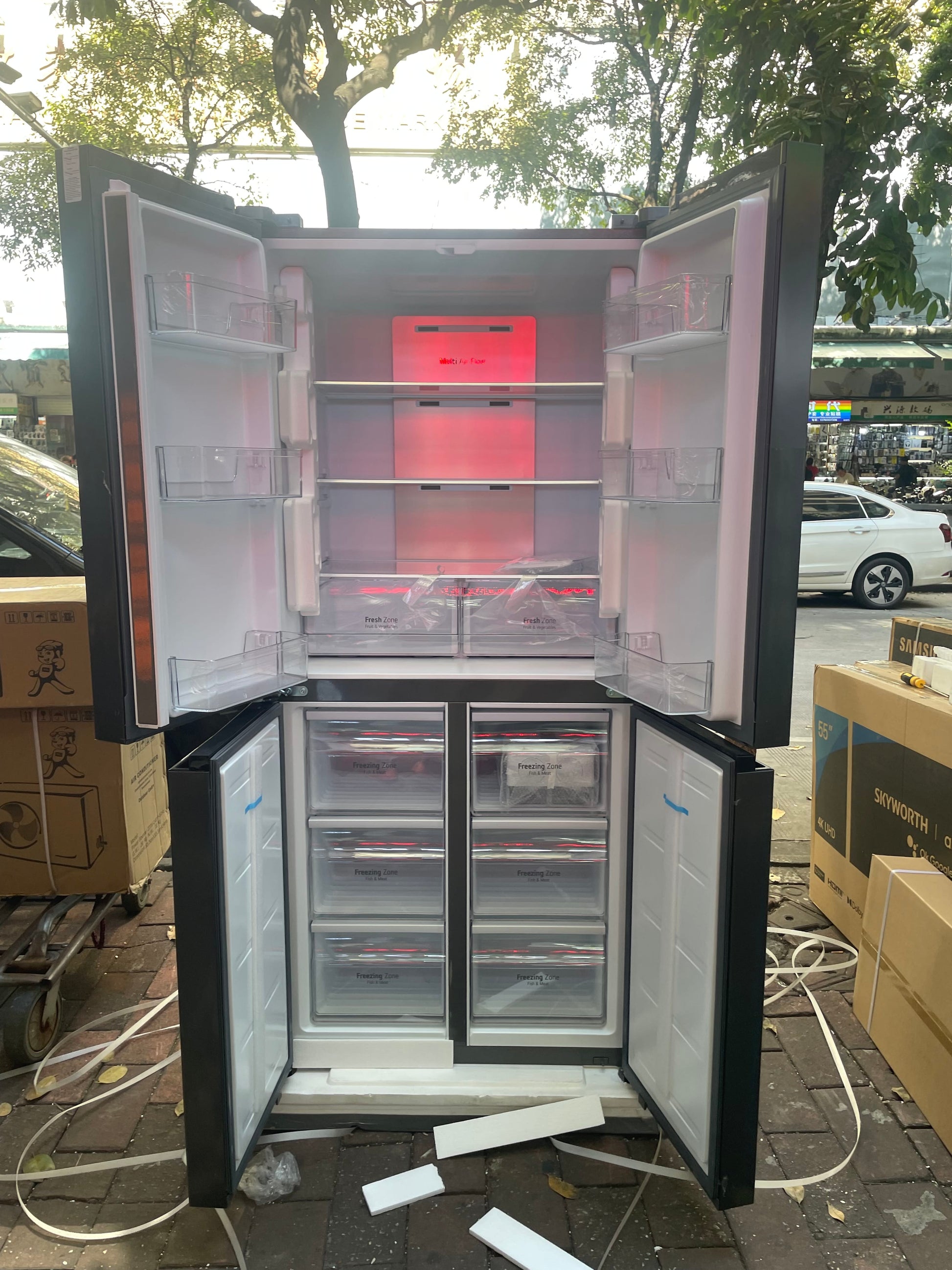 CAAB Home Delight LG French 4 Door in Stainless Steel Inverter Linear Compressor [GC-FBA47FFQAB]