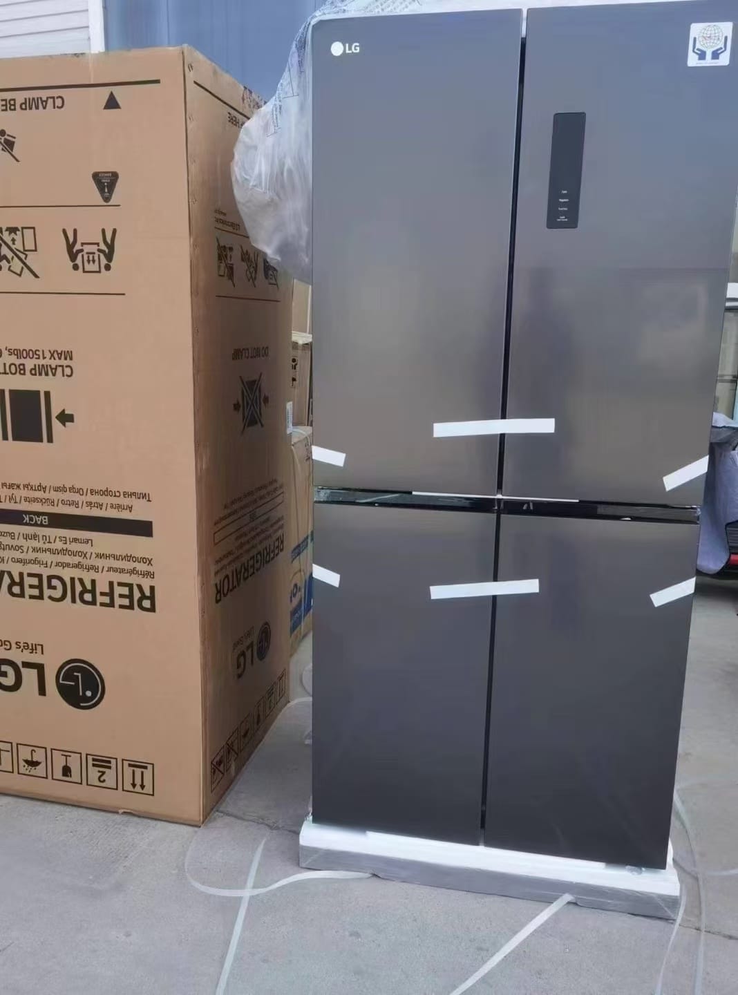 CAAB Home Delight LG French 4 Door in Stainless Steel Inverter Linear Compressor [GC-FBA47FFQAB]