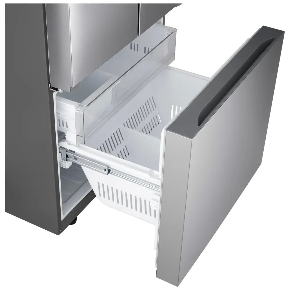 CAAB Home Delight LG LF21C6200S Bottom Freezer Counter Depth French Door Refrigerator, 33 inch Width, 21 cu. ft. Capacity, Counter Depth, Ice Dispenser (Freezer Located), ENERGY STAR Certified, Stainless Steel colour, Counter-Depth MAX™ , ThinQ® Technology